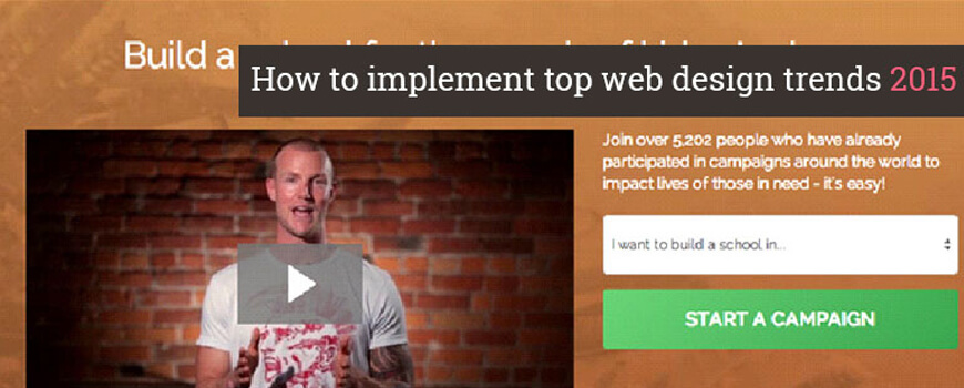 How to implement top web design trends 2015