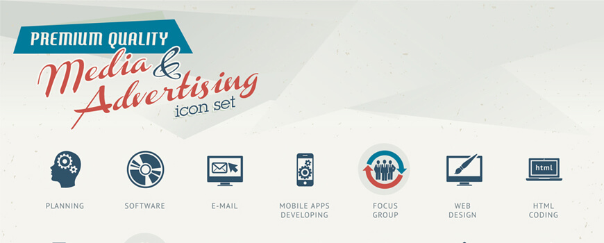 Top 15 icon set for the web project