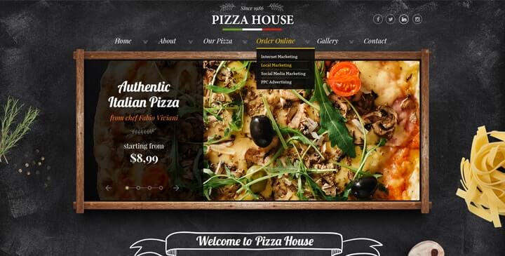 Pizzeria bootstrap theme
