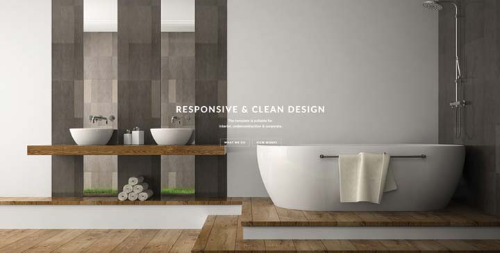 interior design free bootstrap template