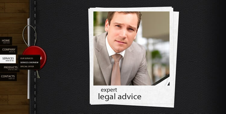 Notary free psd website template