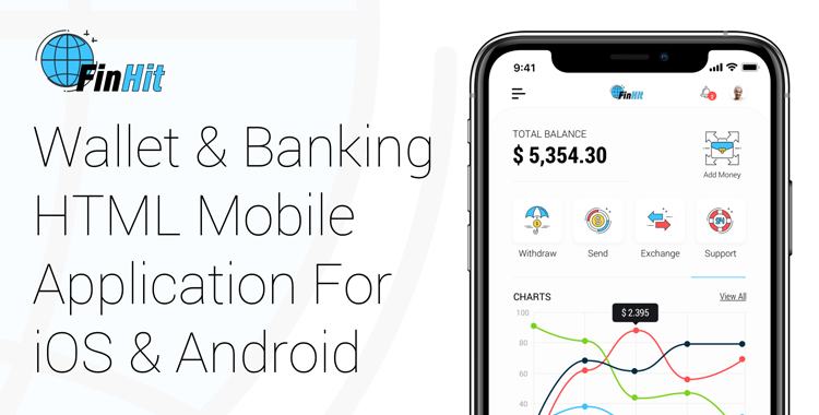 FinHit Bootstrap 4 Mobile Application