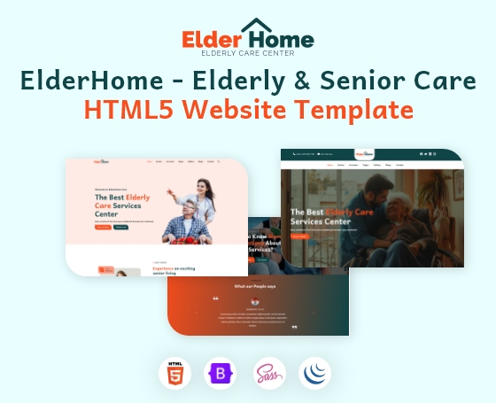 Elder Home Website Template Elder Home Website Template