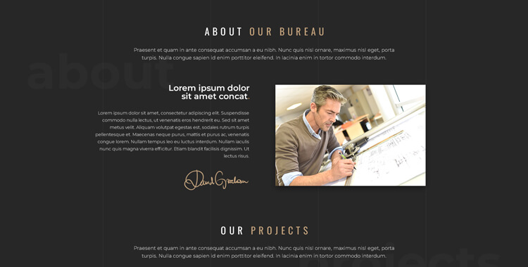 Architecture bootstrap 4 template