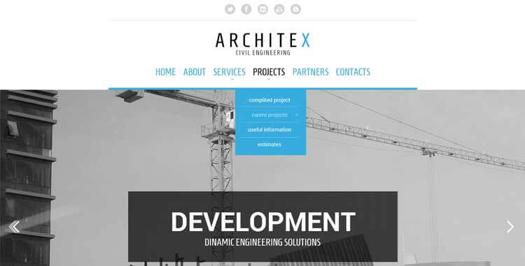 Architex - Free bootstrap theme