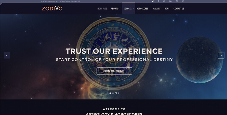 Astrology Responsive Joomla Theme