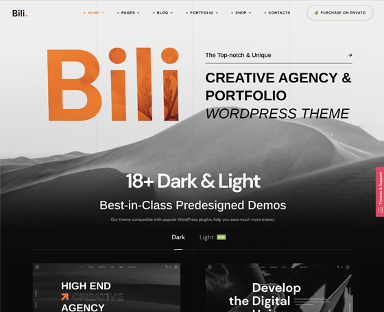 Bili - Creative Agency WordPress Theme Bili - Creative Agency WordPress Theme