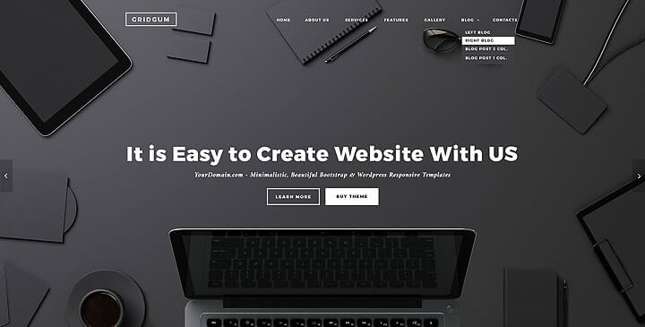 black label WordPress theme