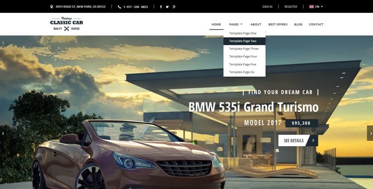 AutoDealer HTML Bootstrap Theme