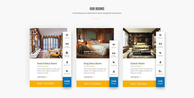 Hotel Delvatore - Bootstrap template