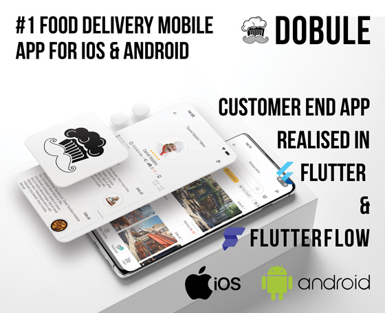 FlutterFlow Template Dobule Food delivery