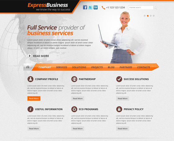 Express Business - Free WordPress Theme Express Business - Free WordPress Theme