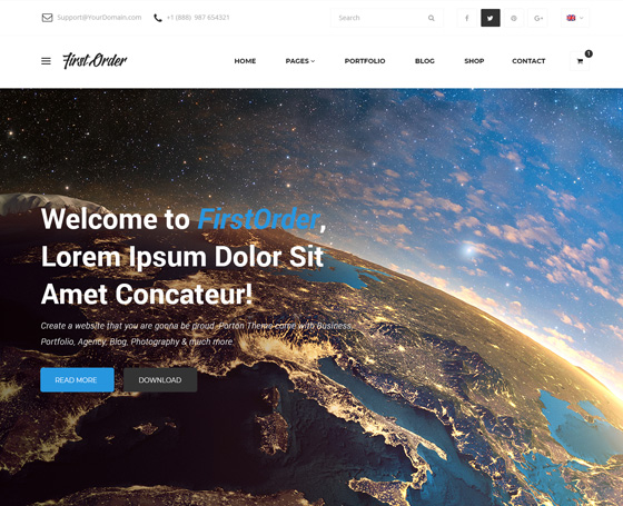 firstorder free website template firstorder free website template