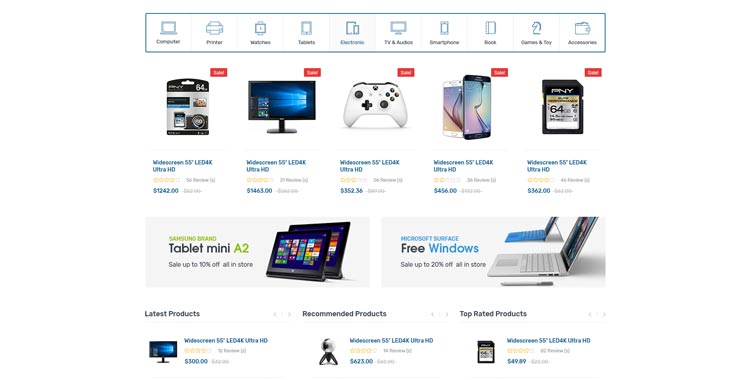 Flextop ecommerce bootstrap