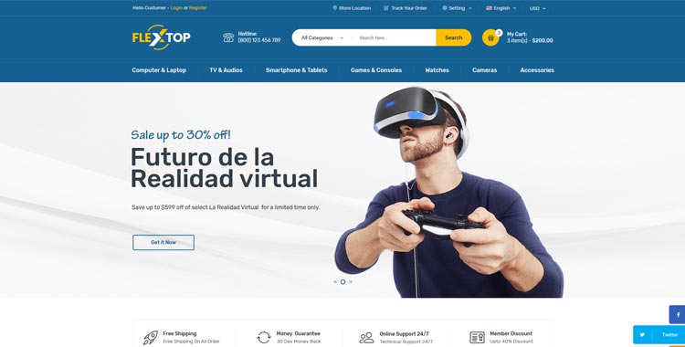 Flextop bootstrap template