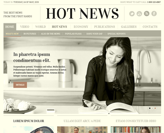 Free Newspaper psd template
