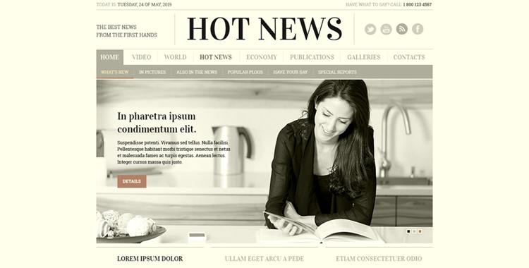 Free Newspaper photoshop template