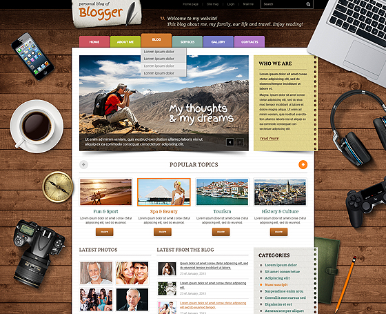 Free blogger WordPress theme Free blogger WordPress theme
