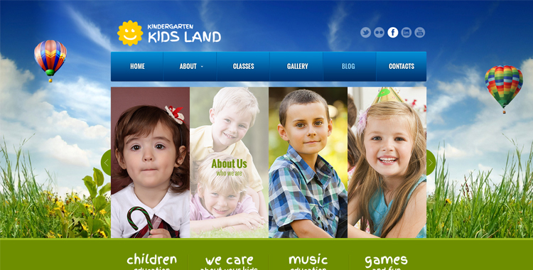 Kindergarten - Free WordPress Template