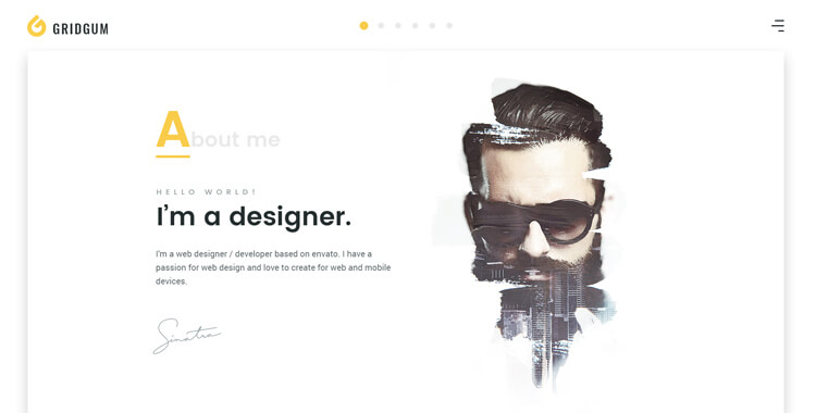 Freelancer Bootstrap 4 template