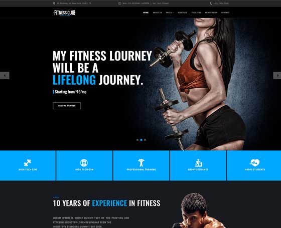 Gym - bootstrap 4 theme Gym - bootstrap 4 theme