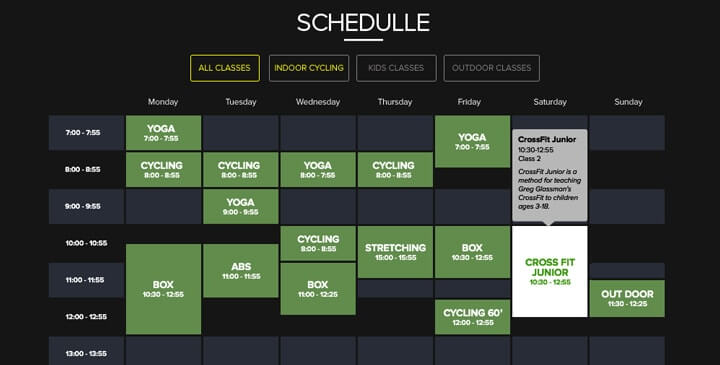 Fitness club  Responsive bootstrap theme