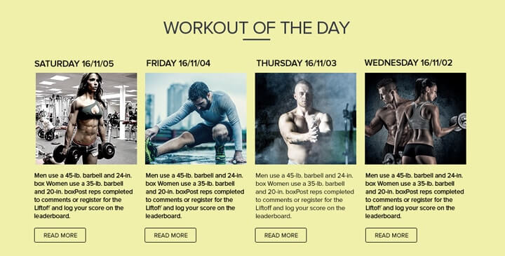 Gym -  bootstrap theme