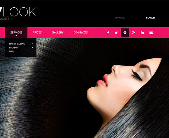Hair salon template