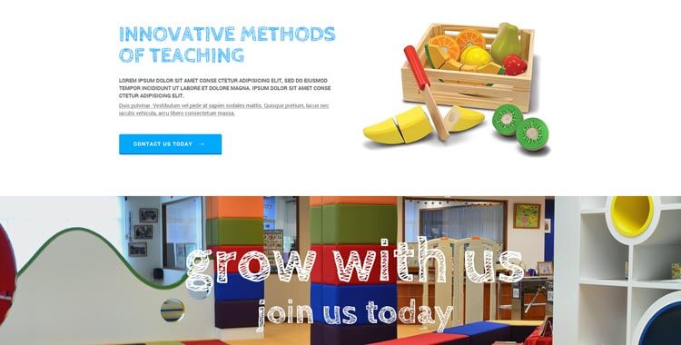 Kindergarten Responsive Bootstrap Template