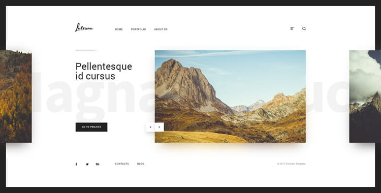Laterna html photography template