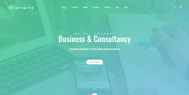 Infinite - Bootstrap Multipurpose Template Green