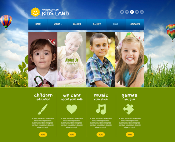 Kindergarten - Free WordPress Theme Kindergarten - Free WordPress Theme