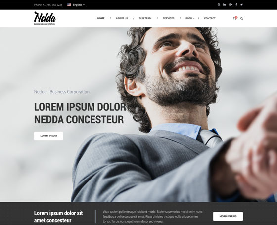 Nedda Free bootstrap template Nedda Free bootstrap template