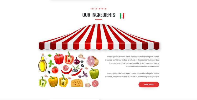 Pizzeria Bootstrap template