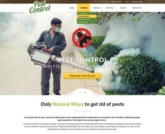 Pest Control - Bootstrap Theme