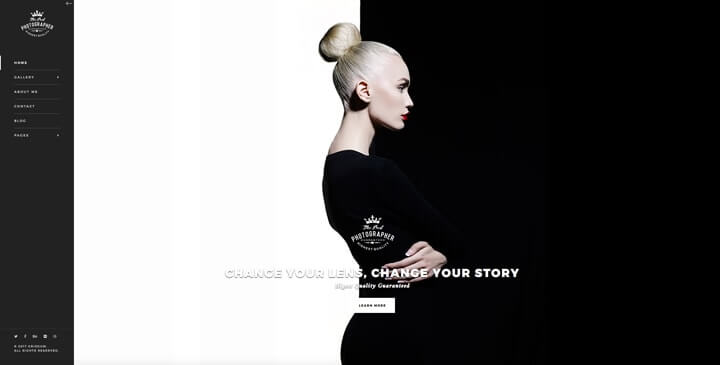 Photographer bootstrap theme