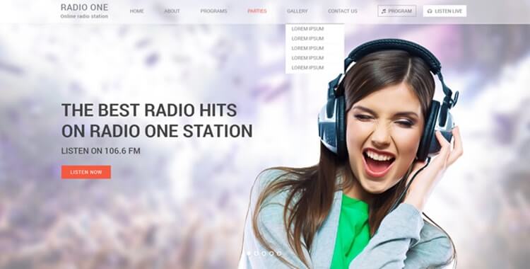 Radio WordPress Theme