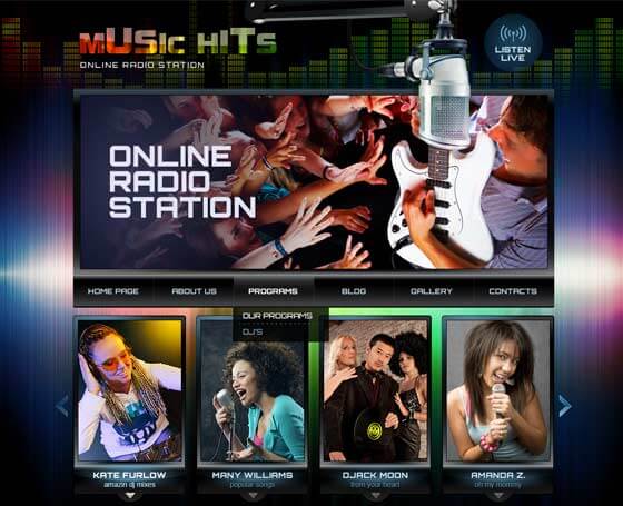 WordPress Radio Theme