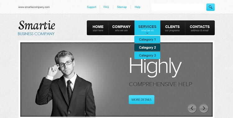 Smartie - Free WordPress Template