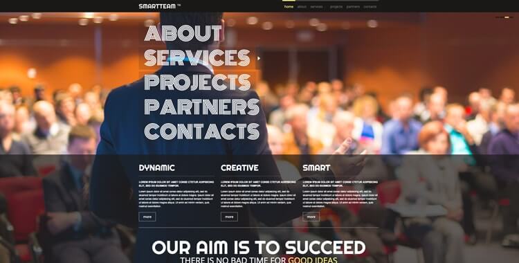 Smart Team free bootstrap html template