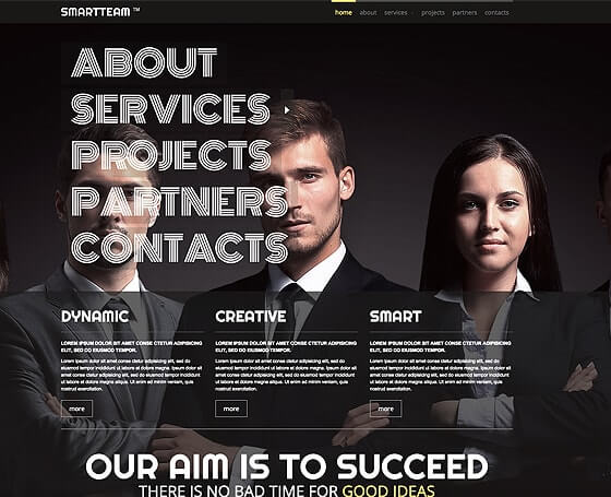 Smart Team free bootstrap theme