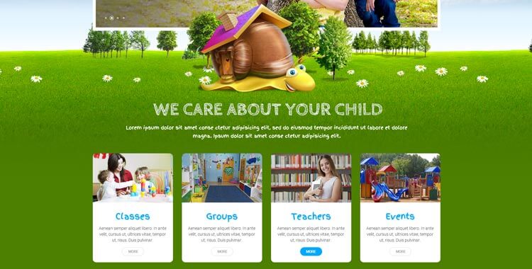 Kindergarten Responsive Bootstrap Theme