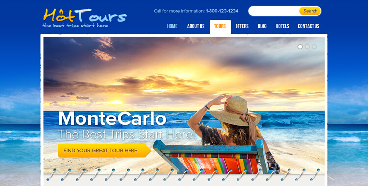 Travel Agency - Free WordPress Template