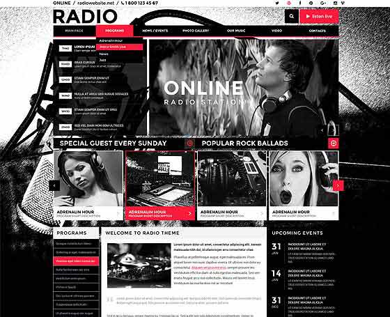 wordpress radio station theme