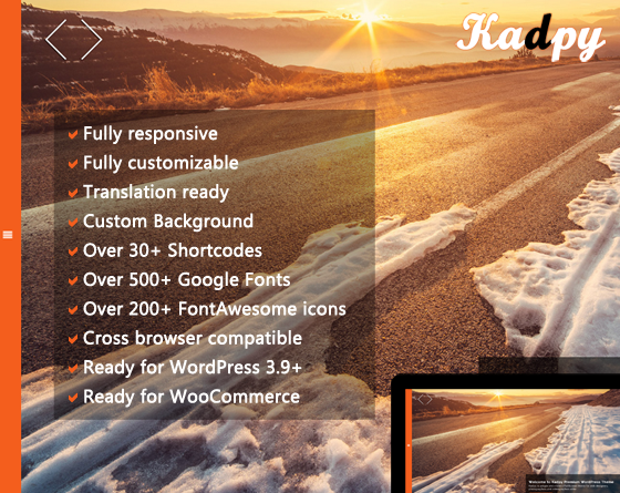 Kadpy - Responsive Wordpress Theme