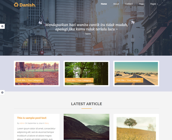 Danish - Personal Blog Template