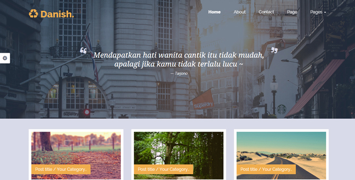 Danish - Personal Blog Theme