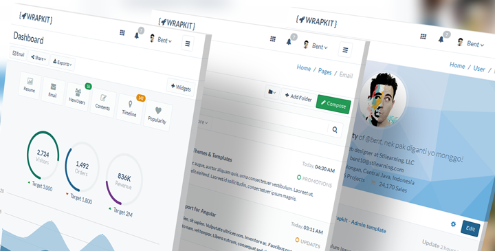 Wrapkit - Admin Dashboard Template