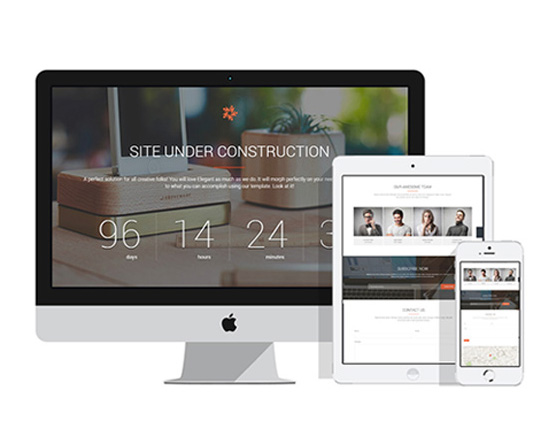 Elegant - Responsive Coming Soon Page Elegant - Responsive Coming Soon Page