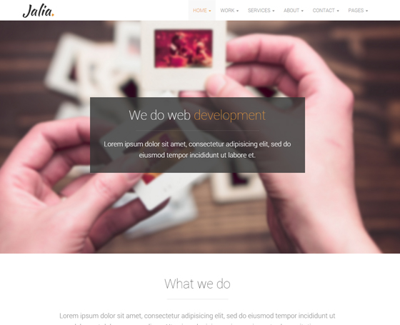 Jalia - Big Business Bootstrap Theme Jalia - Big Business Bootstrap Theme